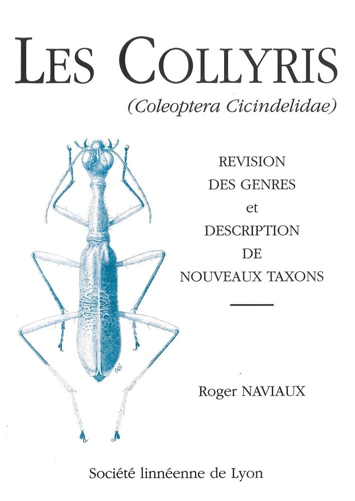 Couverture — Les Collyris (Coleoptera Cicindelidae). Révision des genres et description de nouveaux taxons