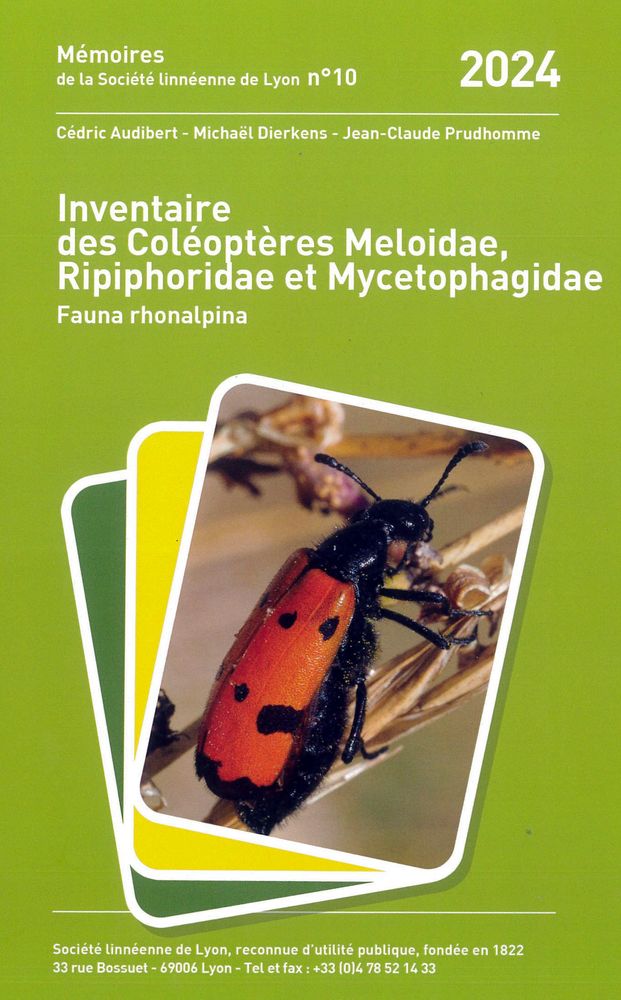 Couverture — Inventaire des Coléoptères Meloidae, Ripiphoridae et Mycetophagidae