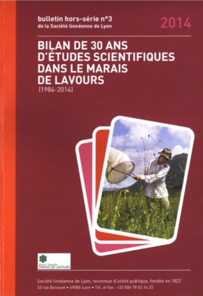 Couverture — Bilan de 30 ans d’études scientifiques dans le marais de Lavours (1984-2014)